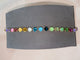 Pre Order Wafa Multi Colored Lariat - Rainbow Crystal Tennis Bracelet