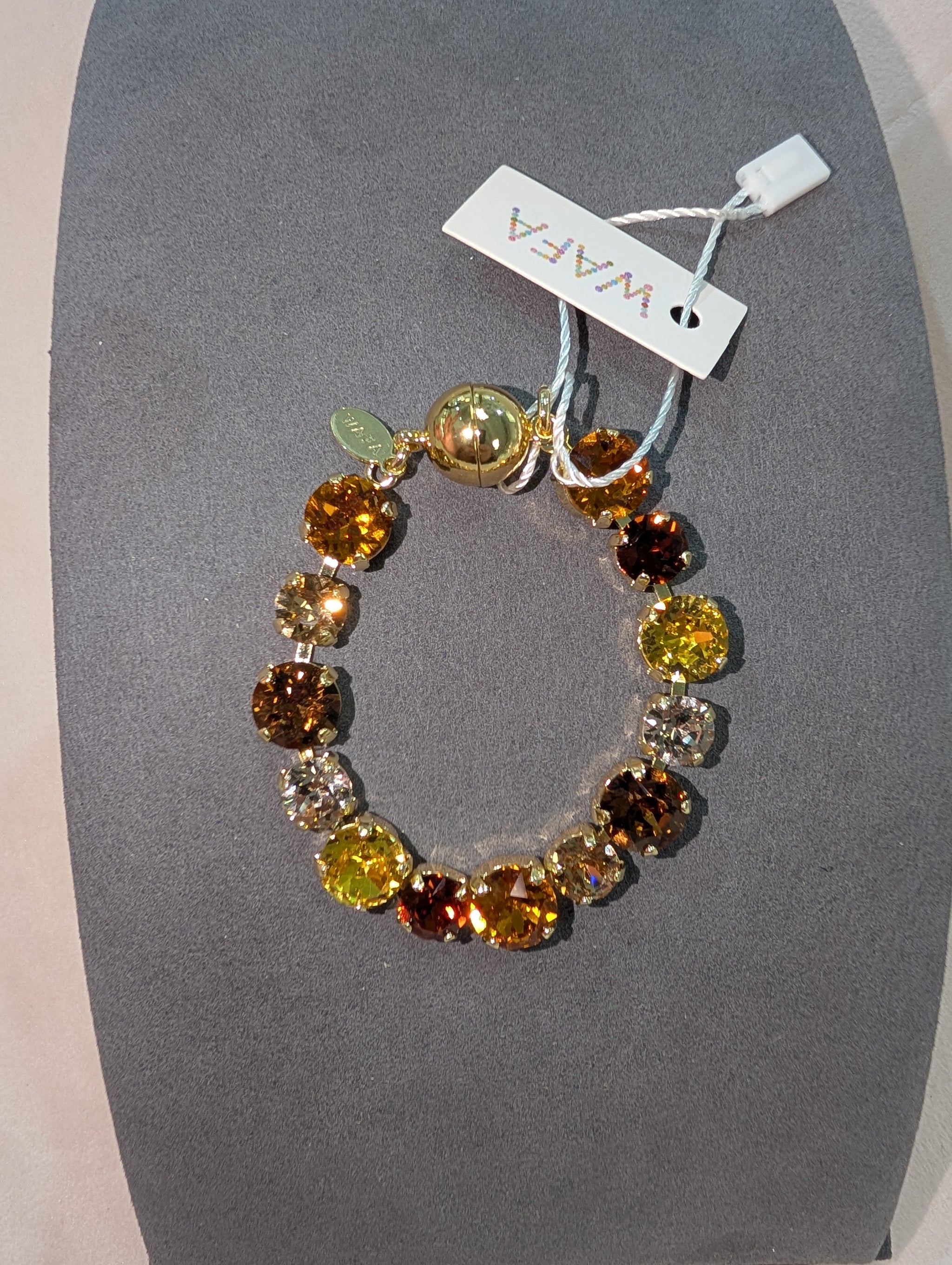 Pre Order Wafa Autumn Bracelet - Multi Crystal Tennis Bracelet