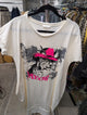 I Love Linen Meow Cowboy Cat Graphic Tee in Cream