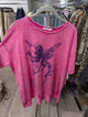I Love Linen Pegasus Graphic Tee in Mustard Yellow