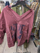 I Love Linen Army Star Patchwork Sweatshirt in Dusty Rose