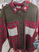 Pre Order POL AWT203 Pink Plaid Multi Cardigan