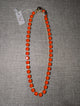 Pre Order WaFa Orange Crystal Necklace — 16-inch collar of vibrant orange crystals in gold setting
