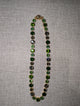 Pre Order WaFa Multi Green Crystal Necklace — 16-inch collar of mixed forest, olive and smoky green crystals in gold setting