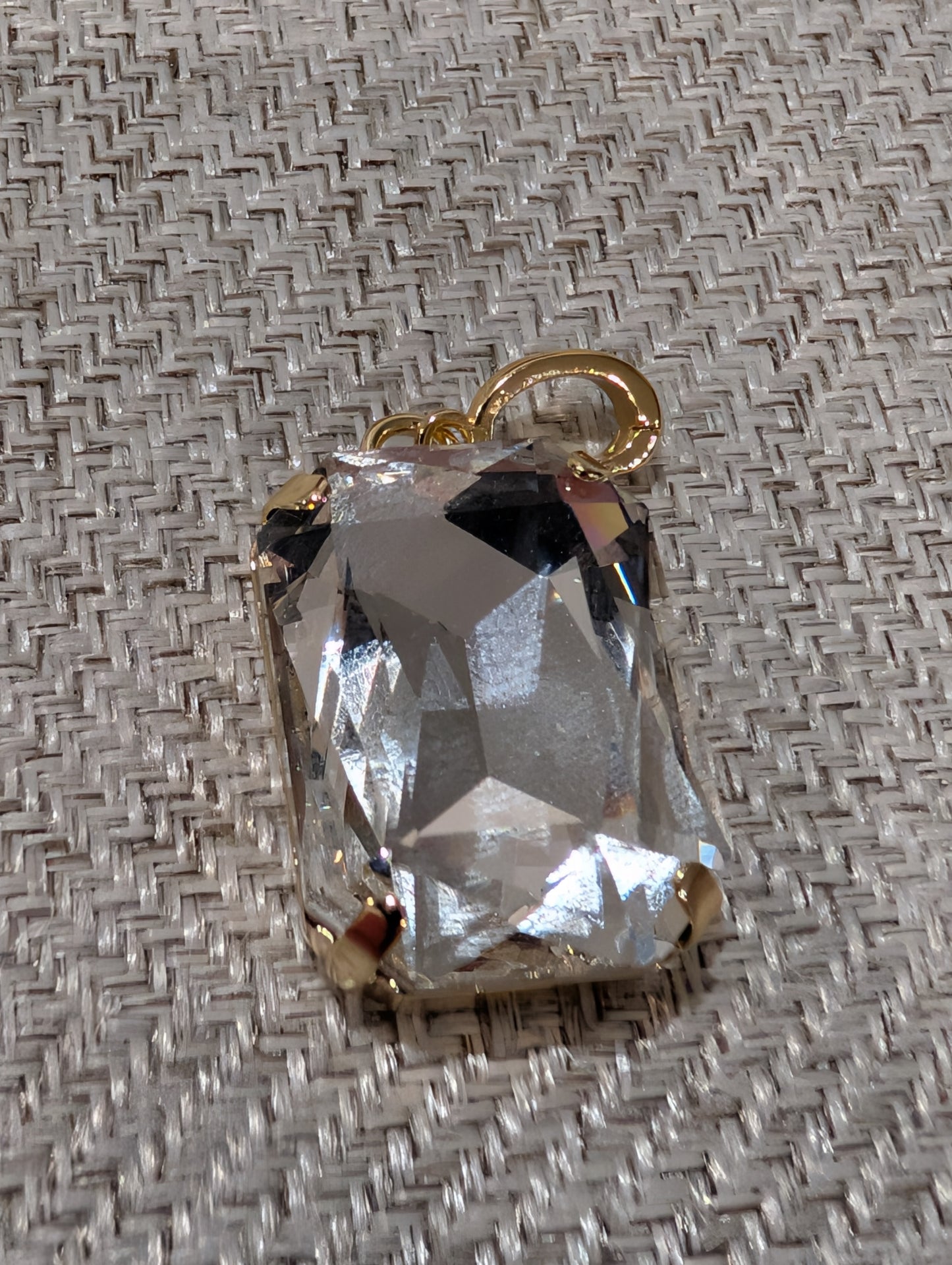 WaFa Large Crystal Charm - Aurora Borealis AB