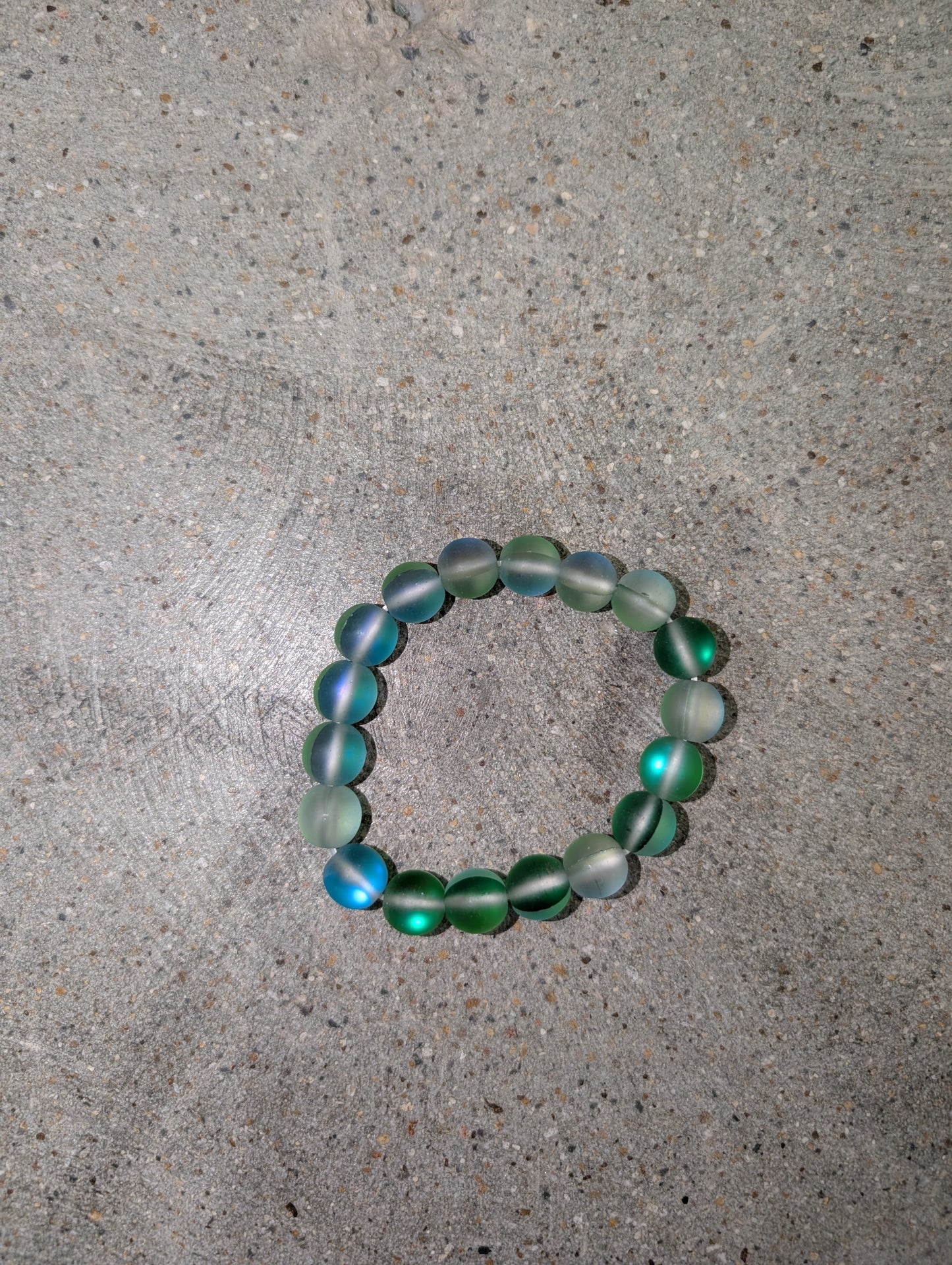 Pre Order WaFa Frosted Mermaid Glass Bead Stretch Bracelet