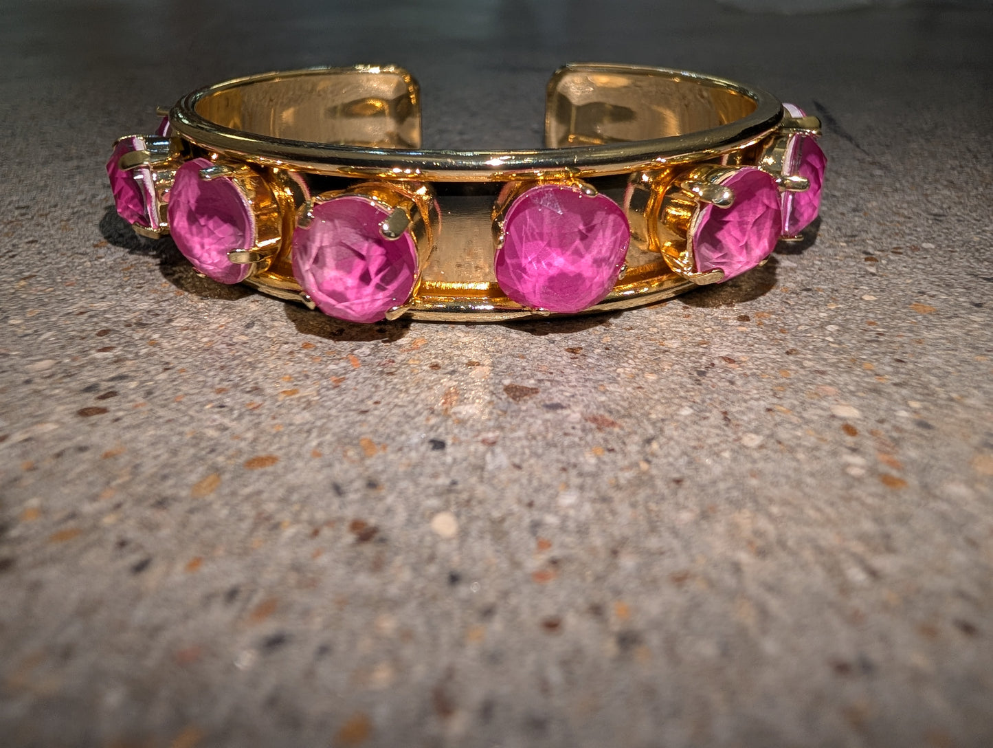 Multi Small Crystal Wafa Slim Cuff