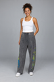 I Love Linen Neon Splatter Mineral Wash Wide Leg Pants
