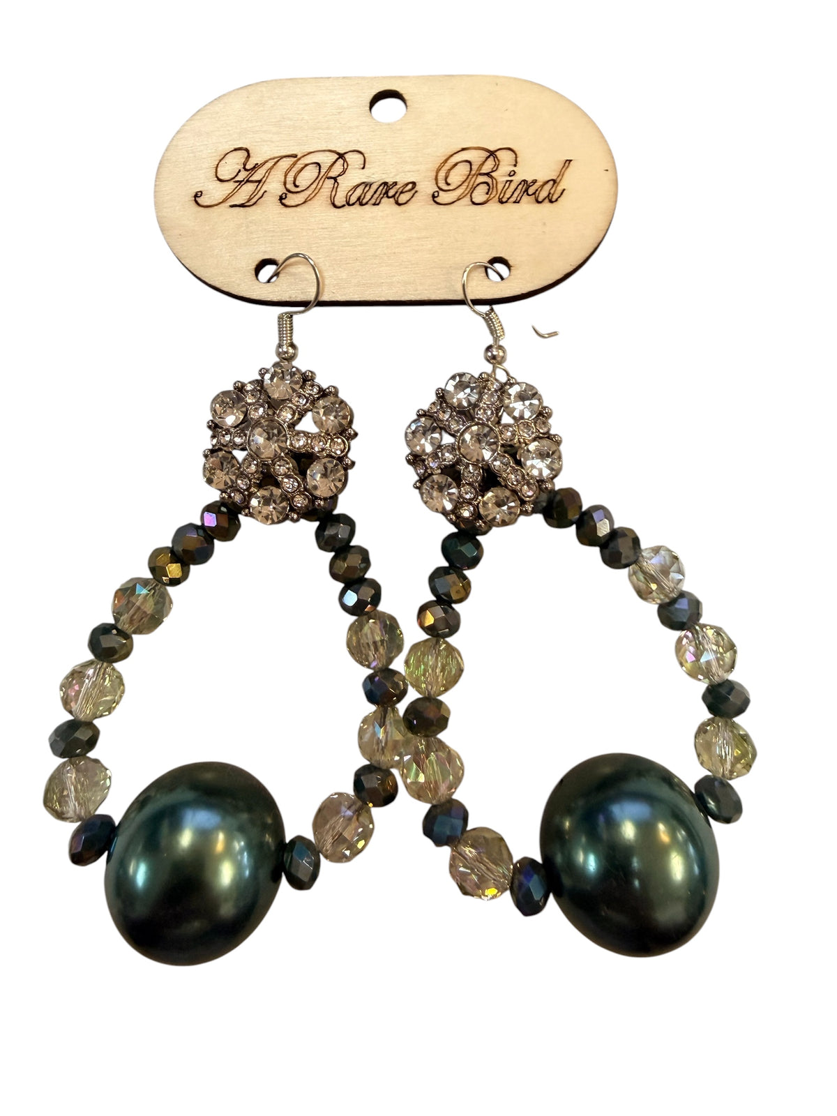 A Rare Bird Teal Enchantment Teardrop Earrings