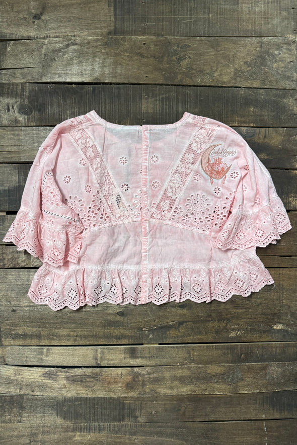 Jaded Gypsy Softly Worn Top - Rose