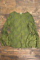 Jaded Gypsy Garden Tea Lace Top - Olive