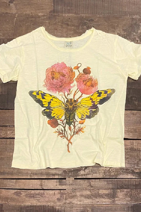 Jaded Gypsy Moon Dance Tee - Flutter By