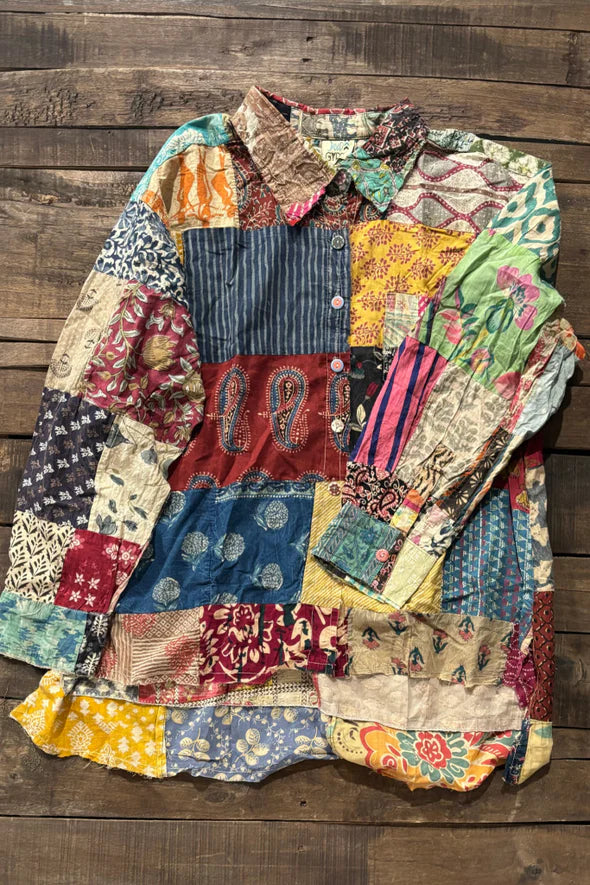 Jaded Gypsy Patchwork Sunrise Top
