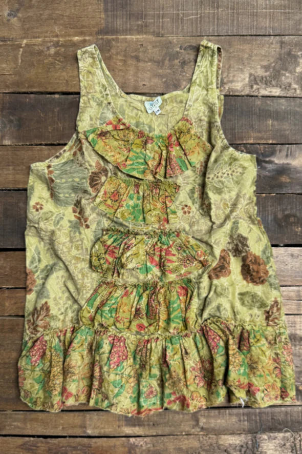 Jaded gypsy Field of Dreams Tank-Moss