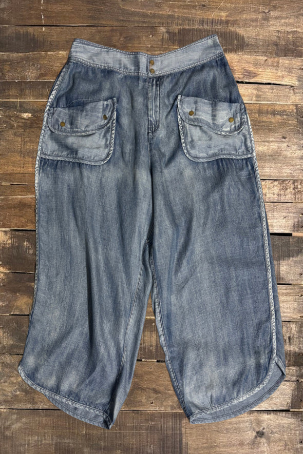 Jaded Gypsy Meadow Walks Pants Chambray