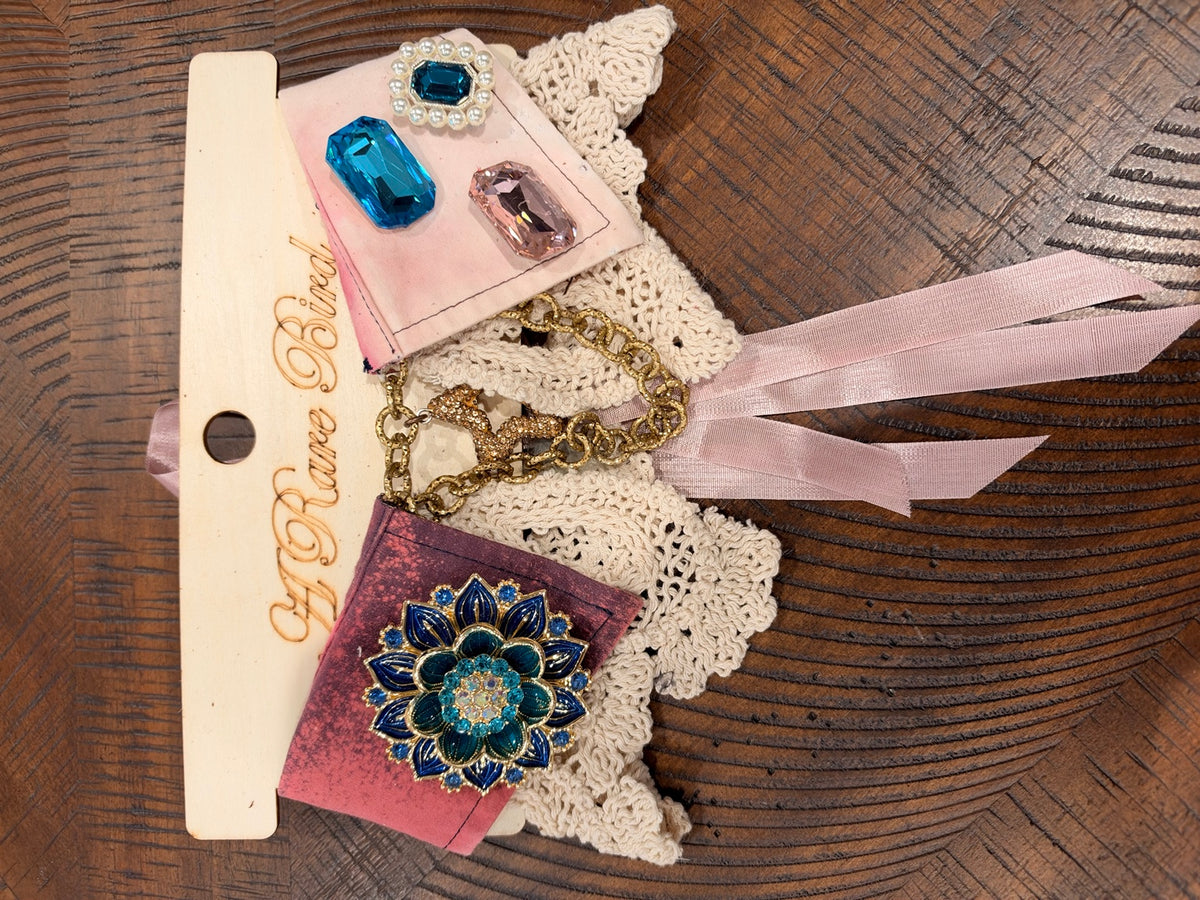 A Rare Bird embellished collar necklace — Twilight Blossom