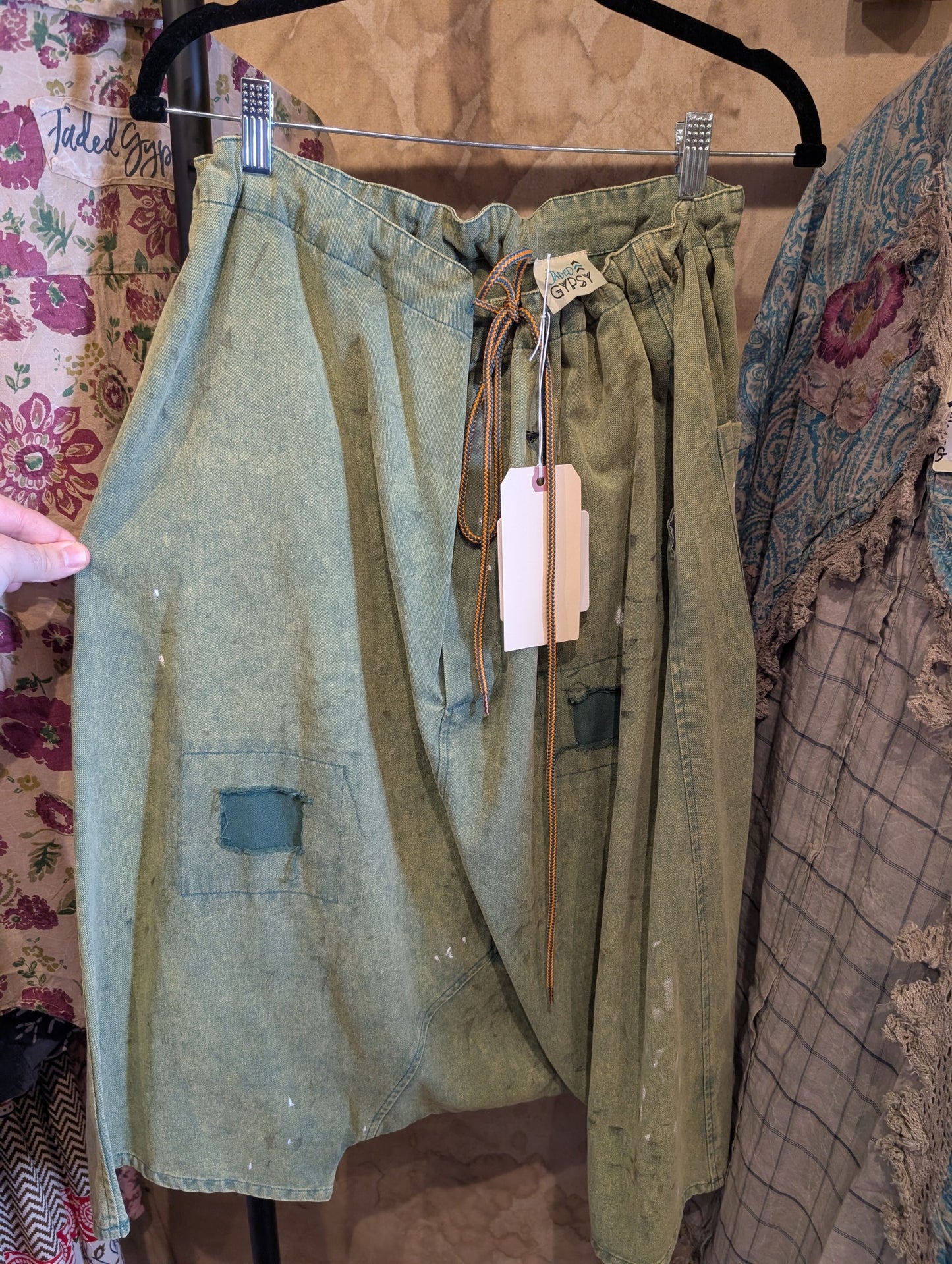 Pre-Order Jaded Gypsy Earthsong Harem Pants-olive