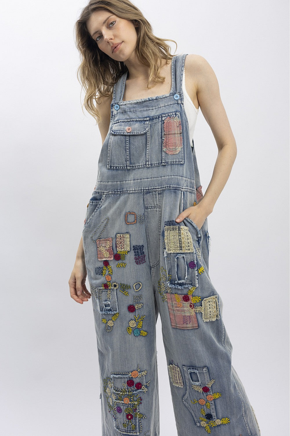Blue Velvet Overalls