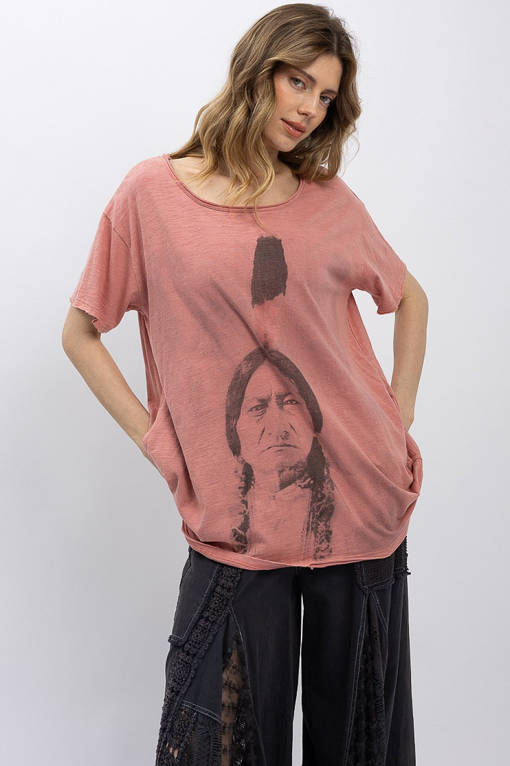 Blue Velvet Indian Graphic Tee