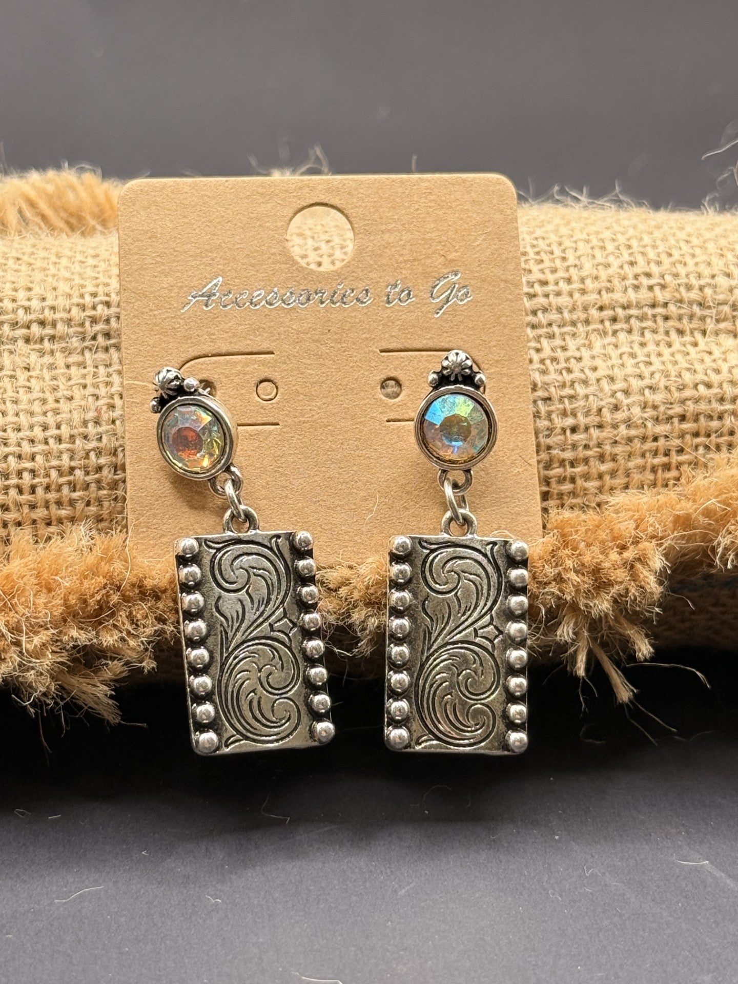 Crystal Bullet Earrings