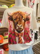 Felecia Bella Tee-Highland Cow