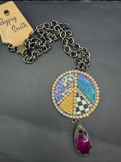 Pre-order  Gypsy South  Peace Bling Necklace