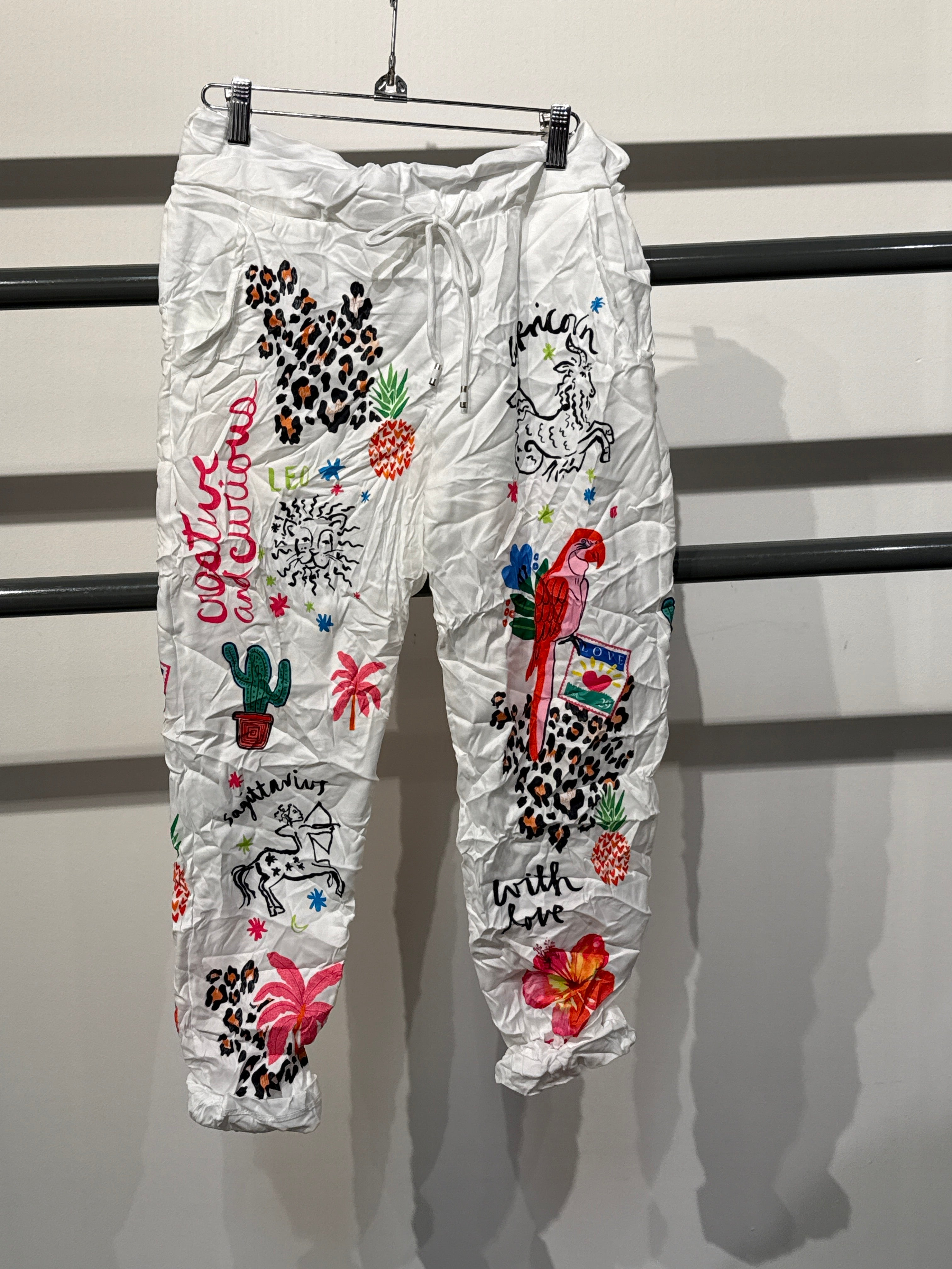 Gigi Moda Zodiac Crinkle Joggers