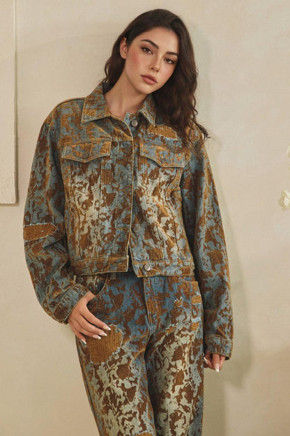 Oli and Hali Burn Out Jacket