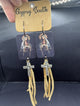 Pre-Order Gypsy South Mary Magdalene Cross Dangle Fringe Earrings