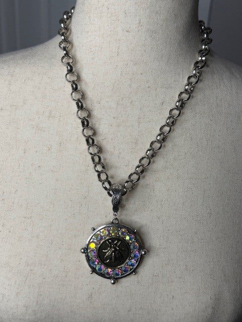 Alice Chunky Silver Boho Necklace