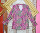 Multicolor Leopard Print Split neck Blouse