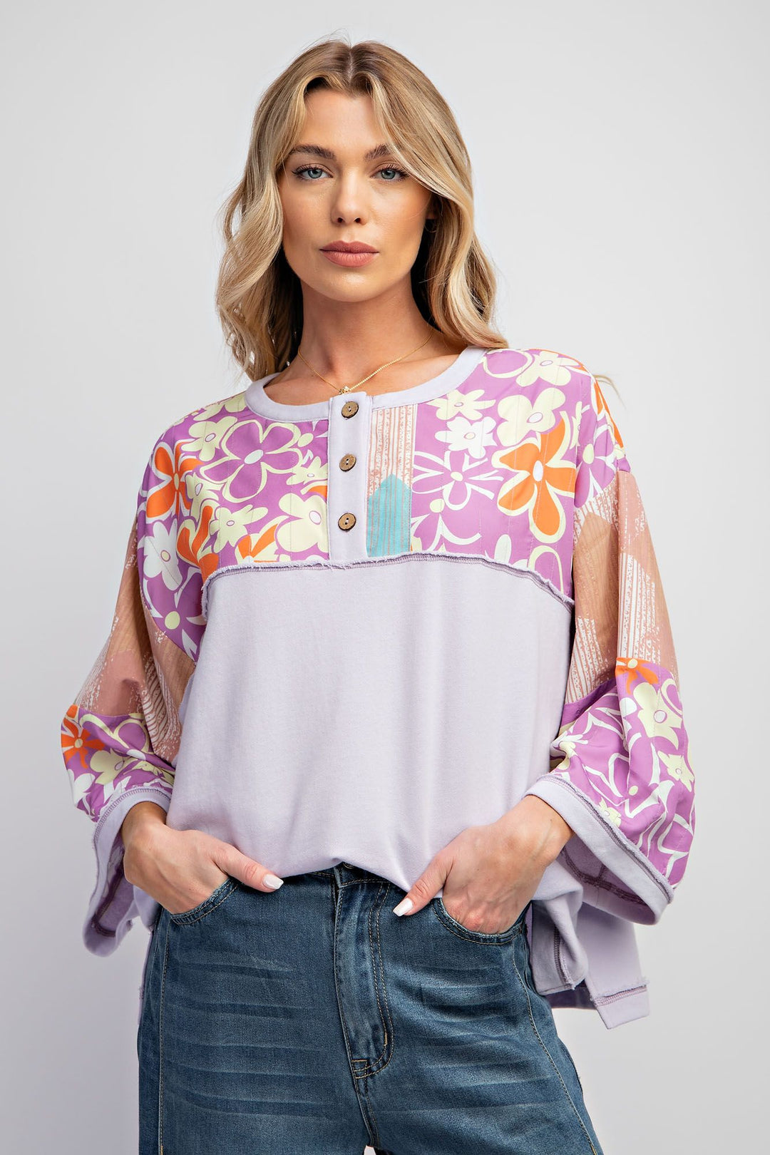 Lilac Floral Tee
