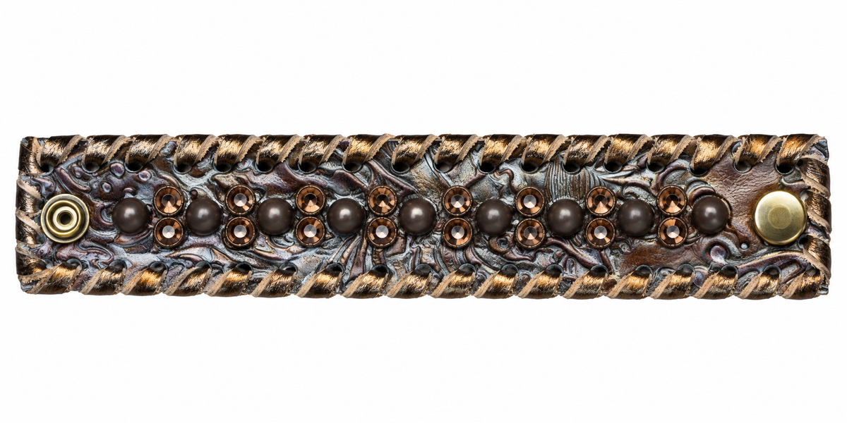 Kurtman Dark Bronze Floral / Smoky cuff