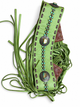 Kurtman Sagebrush Soul green fringe belt with turquoise-colored accents and dark conchos