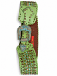 Sage & Sass jeweled green belt buckle view