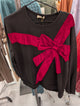 Jher HT7653 Black Bow Sweatshirt