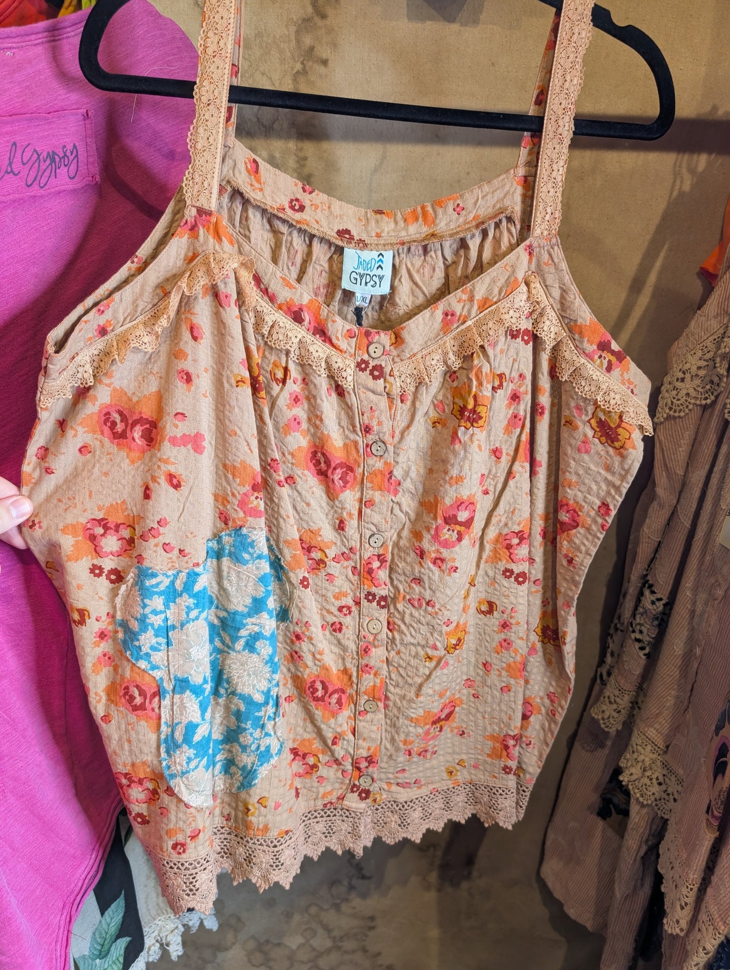Pre-Order Jaded Gypsy Field of Flowers Tank