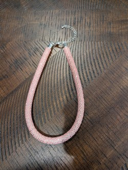Alice from Dallas Stardust Tube Necklace in Blush