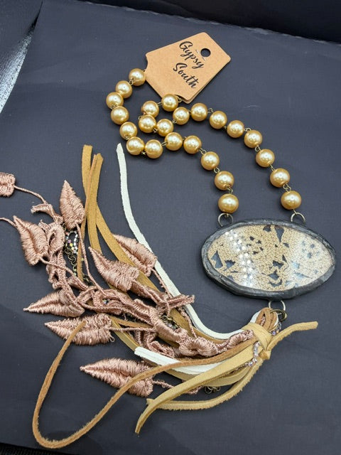 Pre-Order Gypsy South Lace Pearl Necklace