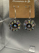 Alice Iridescent Flower Hoop Earrings