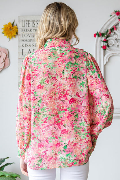 Floral Printed Chiffon Blouse