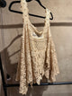 Jaded Gypsy Forever Timeless Tank in Tea Stain with floral lace straps and an openwork scalloped hem