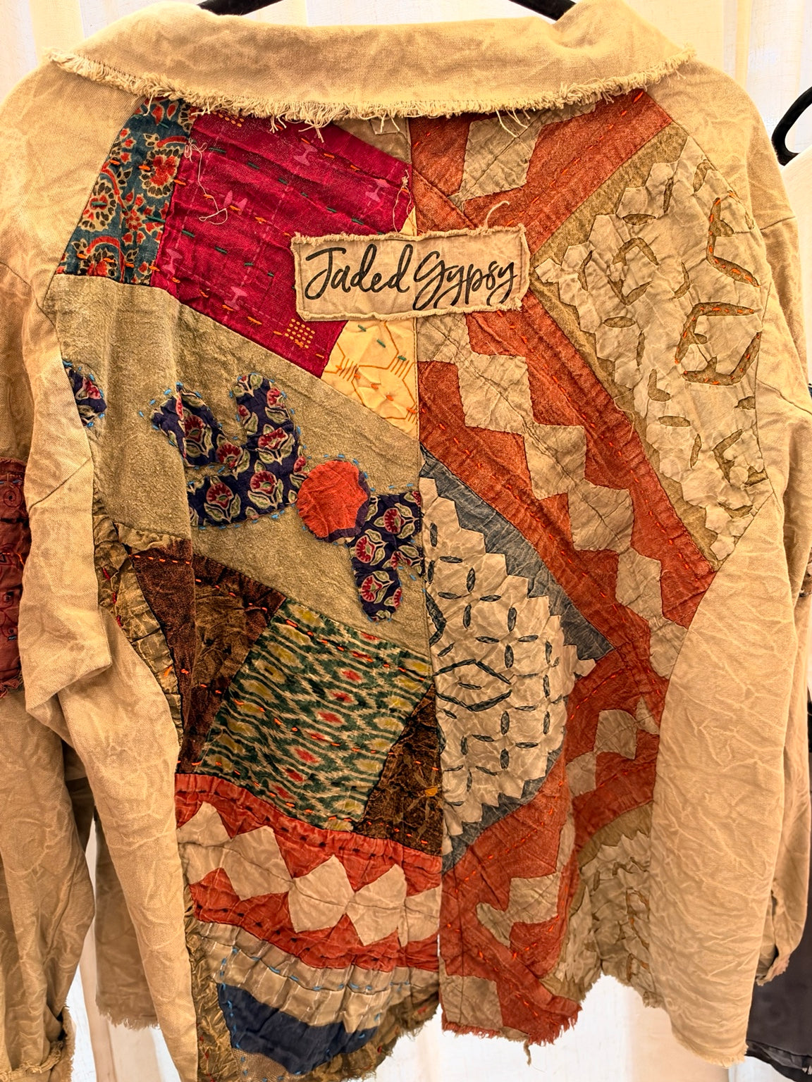 Jaded Gypsy Mosslight Jacket colorful patchwork back