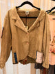 Jaded Gypsy Mosslight Jacket front with patchwork pockets