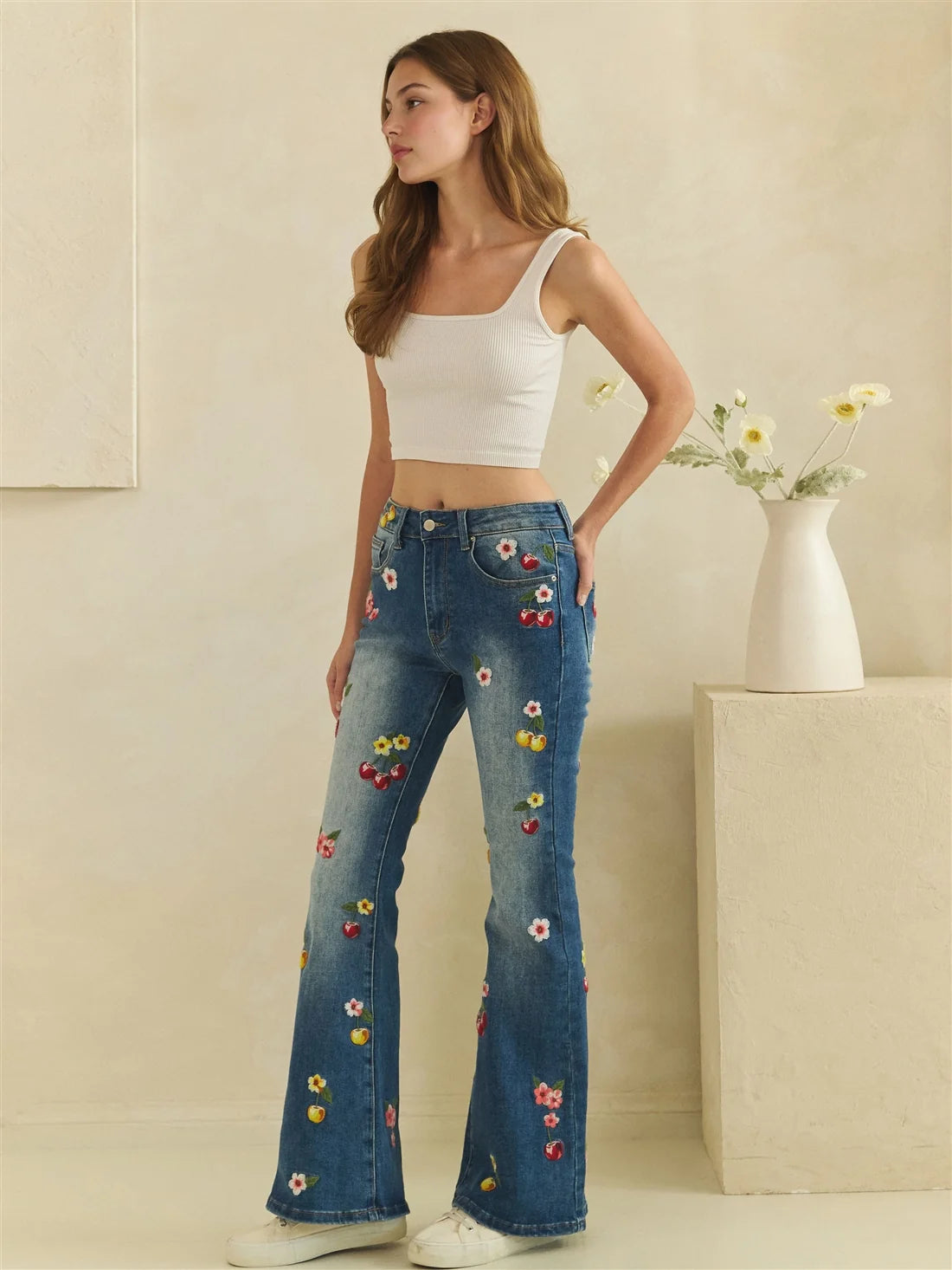 Oli & Hali Cherry Flare Jeans
