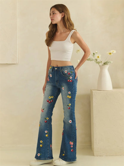 Oli & Hali Cherry Flare Jeans