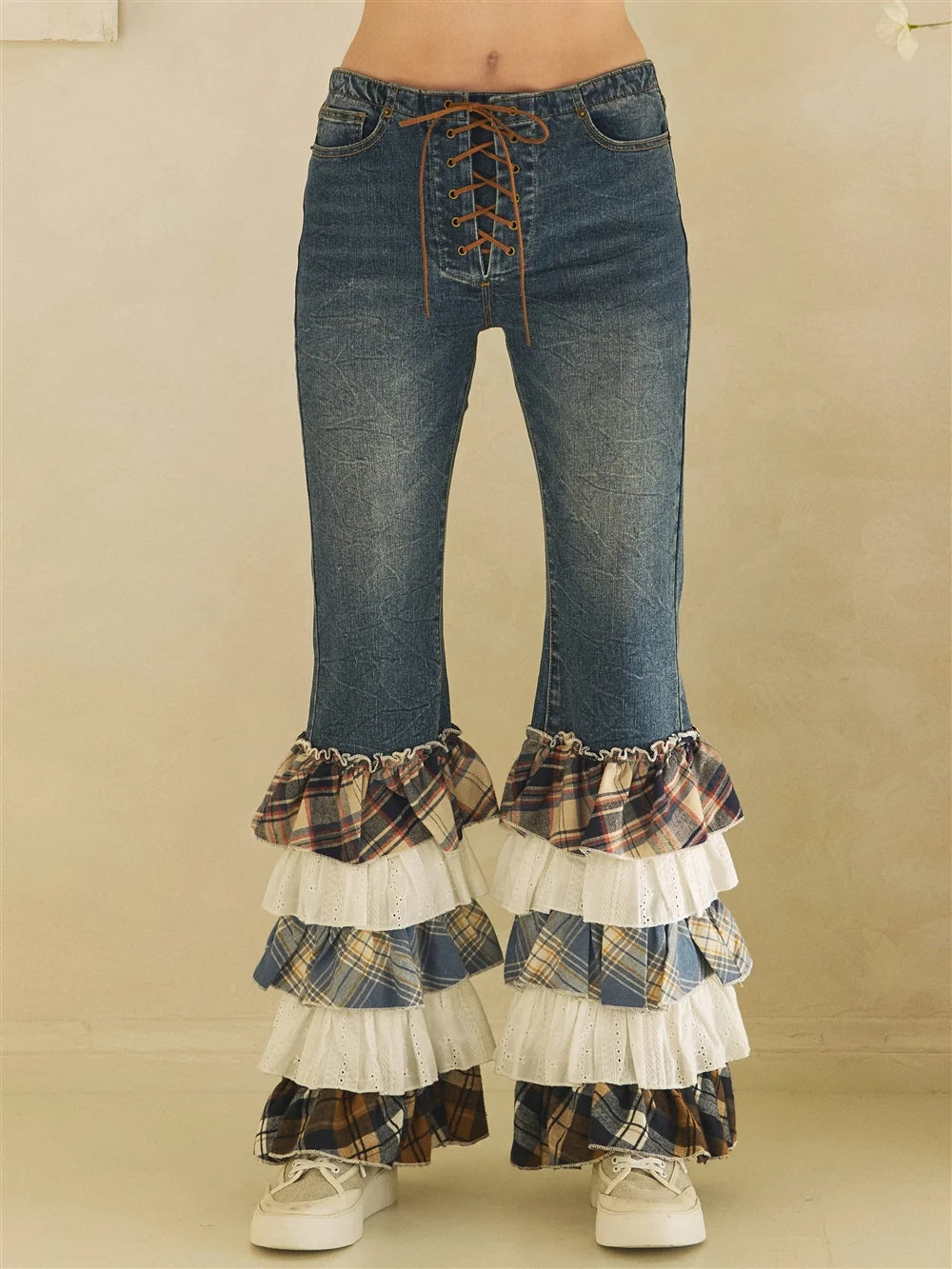 Oli & Hali Lace Up Denim