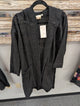 front of Paper Lace Hooded Openwork Duster PFC-71J