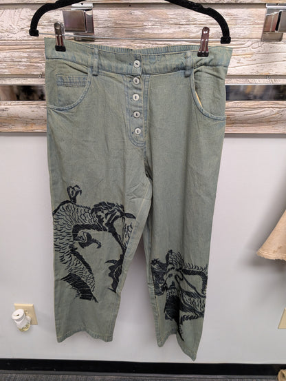 front of Paper Lace Dragon Pants PL-C839P