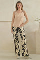 OLI AND HALI WASHED RIBBED KNIT OVERALL TOP